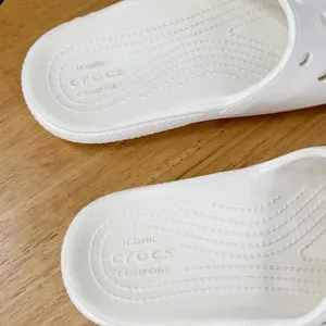 Crocs Classic Perforated Slide Sandals White 5‎ Mens 7 Womens thumbnail 6