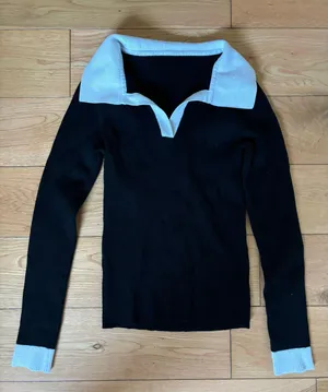 ZARA Collared long Sleeve Top thumbnail 1