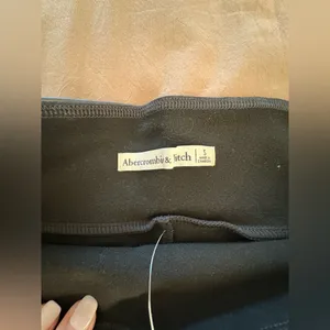 Abercrombie & Fitch Black Leather Leggings thumbnail 4