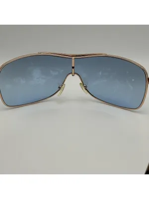 Rocawear Shield Sunglasses Blue Lenses Tortoise Arms thumbnail 8
