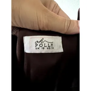 Oh Polly Elyra Satin Sweetheart Bustier Fishtail Midaxi Dress Chocolate Brown 14 thumbnail 5