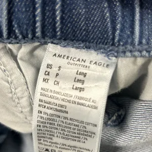 American Eagle Ultra Wide Leg Jeans Womens Small Long Low Rise Baggy Denim 30x30 thumbnail 5