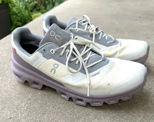 On Running Cloudventure Waterproof Lace Up Sneakers Womens 11 Purple White Gray thumbnail 1