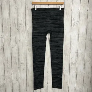 Just Cozy Black Gray Stretch Faux Fur Lined Warm Basic Winter Pull On Leggings thumbnail 2