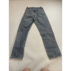 Agolde Women's 90's Mid Rise Distressed Jeans Light Blue Button Fly Size 24 thumbnail 11
