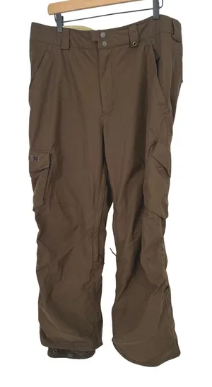 Burton Snowboard Pants‎ Dryride Women L Brown Cargo Insulated Winter Ski Outdoor thumbnail 1