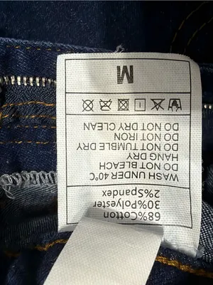 PWEST Women’s Dark Wash High Rise Wide Leg Flare Jeans Size M thumbnail 6