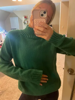 Mockneck sweater Green thumbnail 1
