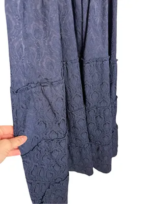 ✨🌙💙 Hill House Home The Nap Dress™ Smocked Ruffle Maxi‎ Dress Size L 🤍🌿 thumbnail 4
