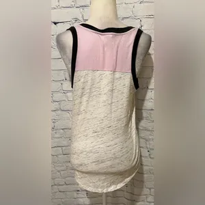 Victoria'S Secret Pink Marl Grey Bling Ribbed Neck Logo Sequin Tank S thumbnail 5