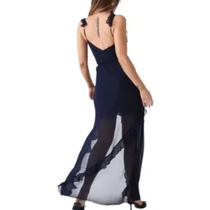 Rumored Just Like‎ Heaven Maxi Long Dress MEDIUM Black Coverup Sheer thumbnail 6