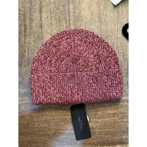 Rag & Bone Women's Wool Blend Heritage Beanie Winter Hat Burgundy $165 thumbnail 4