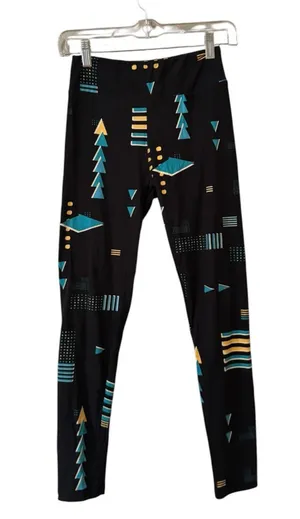 LulaRoe‎ Women Sz OS Leggings Stretch Geometric Grunge Skater Streetwear Punk thumbnail 1