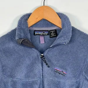 Patagonia Vintage Y2K Polartec Fleece Full-zip Purple Coat Jacket Womens S thumbnail 2