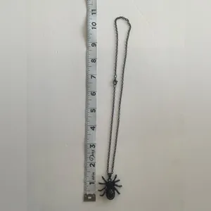 Gothic Black/Red Cute Spider‎ Pendant Necklace Punk Retro Style Fashion Jewelry thumbnail 13