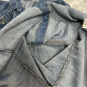 Cloth & Stone xs Denim Shirt Tencel Button Down top long sleeve thumbnail 12