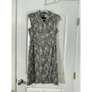 MM Lafleur Dress Size 2 Black & White Abstract Preppy Twee Office thumbnail 2