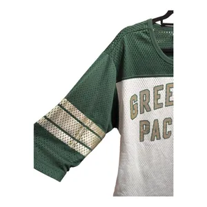 Women's NFL Team Apparel Green Bay Packers 3/4 Sleeve Jersey Shirt Size Medium thumbnail 4