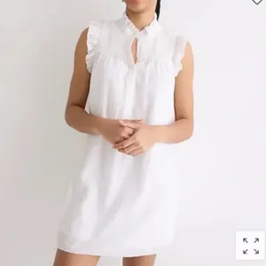 J. Crew Garden Dress In‎ Soft Gauze white Sz M TALL thumbnail 2