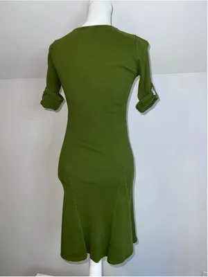 Women's Lauren Ralph Lauren Petite Midi Dress Size SP Green thumbnail 7