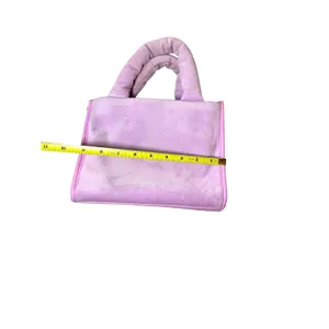 Juicy Couture Velour Rhinestone Mini Tote Y2K Pink Crossbody Bag Charm Coquette thumbnail 7