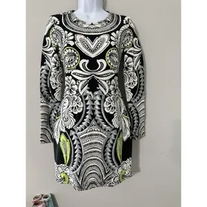 MINKPINK Highest Tower Embellished Mini‎ Dress Sequins Black Neon Lime Size S thumbnail 3