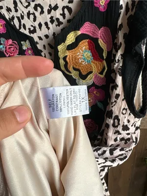 Giddy Up Glamour Animal Print Floral Embroidered Swing Tunic thumbnail 4