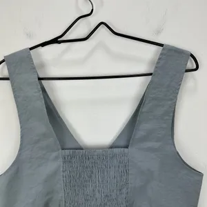 Madewell Softdrape Gwen Crop Vest Top Still Dawn Gray Fitted V Neck US 12 NWT thumbnail 12