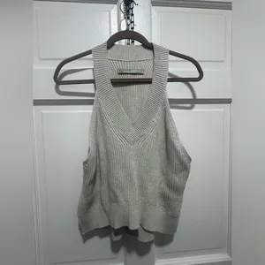 Allsaints Manson Cropped Knit Sweater Vest Size Large EUC thumbnail 2