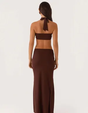 Peppermayo elinor brown maxi dress  thumbnail 3