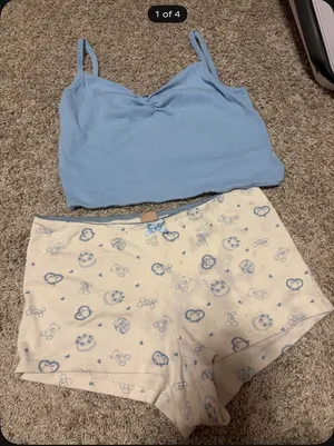 Messy Bun Just Chillin Pajama Set thumbnail 1