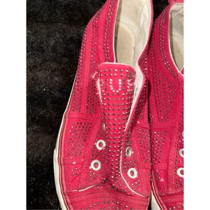 True Religion beaded cherry red slip on sneakers Aubrie shoes 10 bling bling thumbnail 4