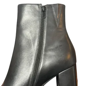 Jeffrey Campbell‎ Womens Black Leather Platform Square Toe Ankle Boots Size 9.5 thumbnail 12