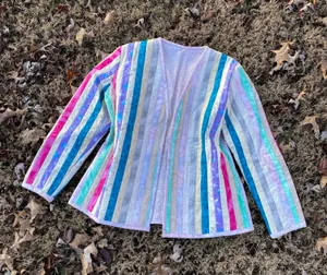 Vintage 80s/90s Quilted Patchwork Jacket Multiple Size M thumbnail 1