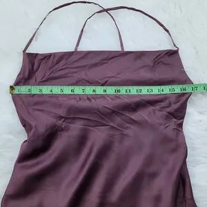Show Me‎ Your Mumu NWOT Verona Cowl Dress Plum Satin Deluxe Size Small thumbnail 6