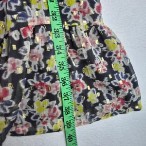 LOFT NWT Floral Print Long Sleeve Ruffle‎ Hem Dress Large Tall thumbnail 11