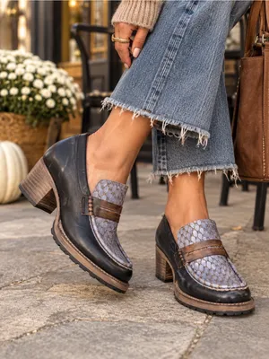 Freebird by Steven Bristol leather chunky Loafers 7 thumbnail 1