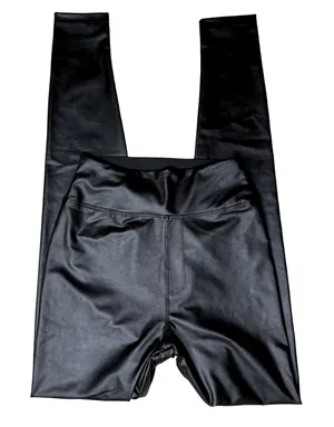 Offline By Aerie Real Luxe Faux Leather Hi Rise Leggings Size XS Black Biker New thumbnail 1