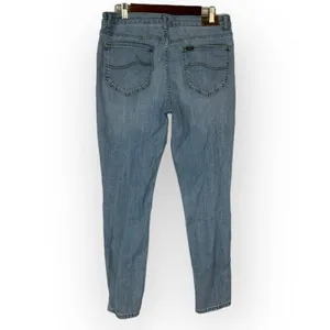Lee Women's Slim Fit Skinny Leg Jean Women's 14 Light Blue Wash Midrise thumbnail 4