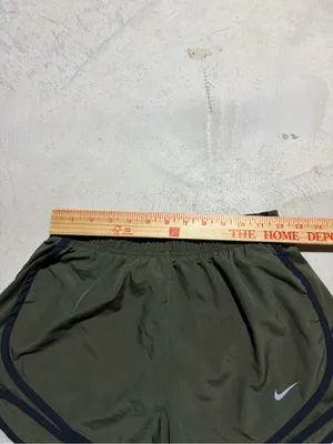 Nike Green Athletic Running Shorts dri-fit small thumbnail 2