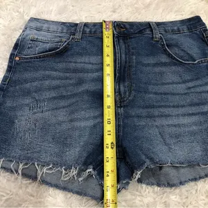 Wild Fable Highest Rise Mom Shorts‎ Distressed Raw Hem 16 thumbnail 8