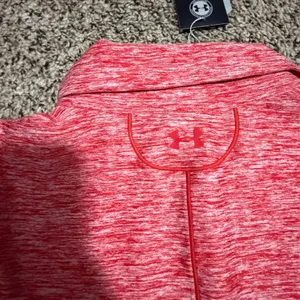Under Armour Ole Miss Rebels HeatGear Sleeveless Polo Red Heathered Womens XL thumbnail 5