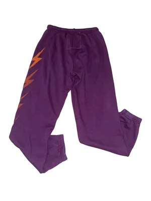 Women's Aviator Nation Lightening Bolt Fade Repeat sweatpants Plum Purple size S thumbnail 2