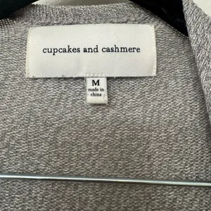 EUC Cupcakes and Cashmere Grey Cardigan | Soft Classic Button Front Sweater thumbnail 3