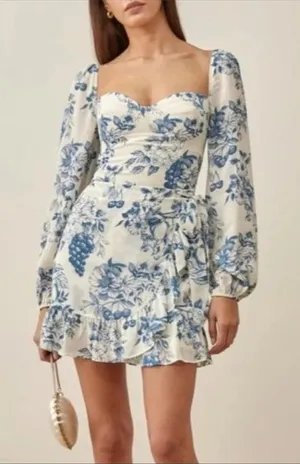 Reformation Floral Mini Dress thumbnail 1