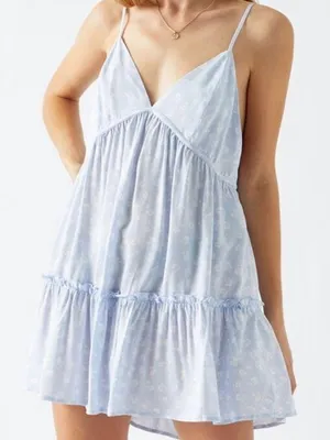 Kendall & Kylie Blue Sun Dress thumbnail 1