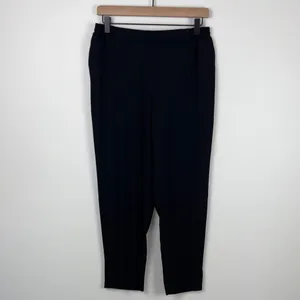 Anthropologie Essential Pull On Trouser Pants Women’s Size Small Black Office thumbnail 2