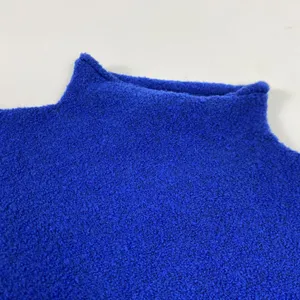 Vintage Saks Fifth Avenue Sweater Womens Large Blue Mock Neck Hong Kong 90s thumbnail 2