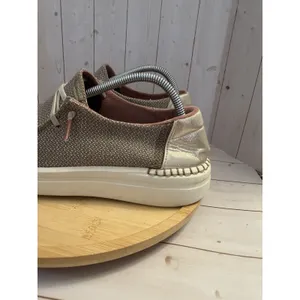 Hey Dude Wendy Rise Shoes Womens 7 Warm Tan /Glitter Casual Comfort Slip On thumbnail 2
