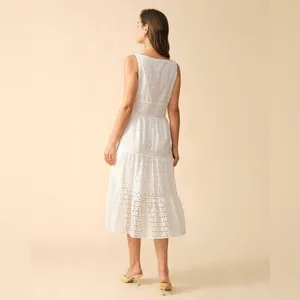 RIHOAS The Square Neck Tiered Hem Midi Dress 76 thumbnail 3